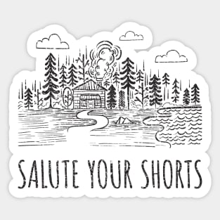 Salute Your Shorts - Camp Illustration Sticker